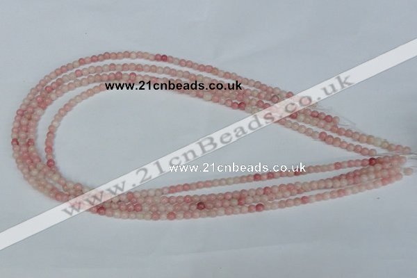 COP150 15.5 inches 4mm round pink opal gemstone beads wholesale