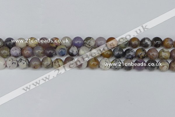 COP1514 15.5 inches 12mm round amethyst sage opal beads wholesale