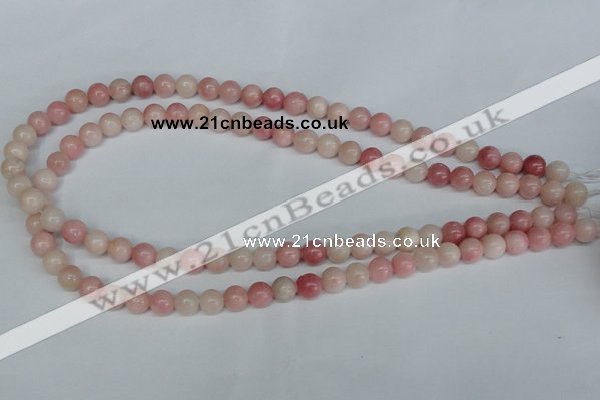 COP152 15.5 inches 8mm round pink opal gemstone beads wholesale