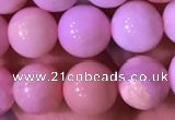 COP1521 15.5 inches 8mm round natural pink opal beads wholesale