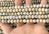 COP1560 15.5 inches 4mm round matte African opal beads