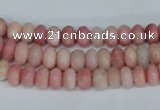 COP158 15.5 inches 4*6mm rondelle pink opal gemstone beads wholesale