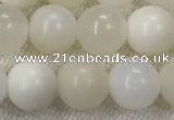 COP1589 15.5 inches 8mm round white opal gemstone beads