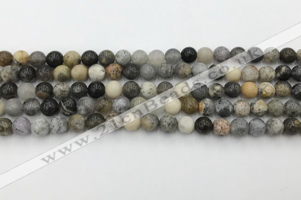 COP1600 15.5 inches 4mm round moss opal beads wholesale