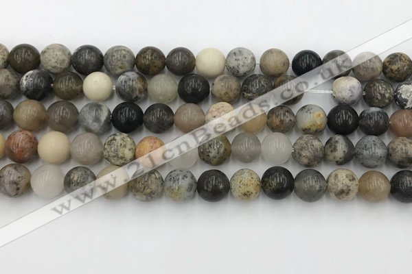 COP1602 15.5 inches 8mm round moss opal beads wholesale