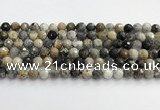 COP1610 15.5 inches 8mm faceted round moss opal beads