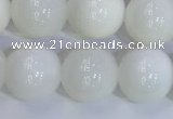 COP1618 15.5 inches 12mm round white opal gemstone beads