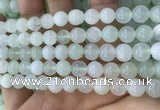 COP1636 15.5 inches 8mm round natural green opal beads