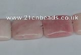 COP164 15.5 inches 30*40mm rectangle pink opal gemstone beads