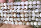 COP1667 15.5 inches 8mm faceted round white opal beads