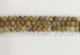 COP1670 15.5 inches 6mm round yellow opal gemstone beads