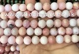 COP1695 15.5 inches 10mm round natural pink opal gemstone beads