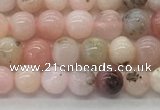 COP1701 15.5 inches 4mm round natural pink opal gemstone beads