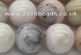 COP1705 15.5 inches 12mm round natural pink opal gemstone beads