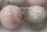 COP1709 15.5 inches 20mm round natural pink opal gemstone beads