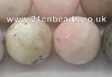 COP1716 15.5 inches 16mm faceted round natural pink opal beads