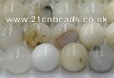 COP1725 15.5 inches 6mm round white opal beads wholesale