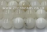 COP1730 15.5 inches 6mm round white opal beads wholesale