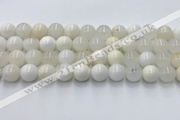 COP1733 15.5 inches 12mm round white opal beads wholesale