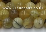 COP1735 15.5 inches 6mm round yellow opal beads wholesale