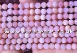 COP1741 15.5 inches 5mm - 5.5mm faceted round natural pink opal beads