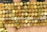 COP1759 15.5 inches 6mm round yellow opal beads wholesale