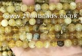 COP1760 15.5 inches 8mm round yellow opal beads wholesale