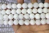 COP1773 15.5 inches 10mm round white opal gemstone beads