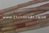 COP178 15.5 inches 4*13mm tube pink opal gemstone beads wholesale