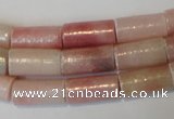 COP180 15.5 inches 8*16mm tube pink opal gemstone beads wholesale