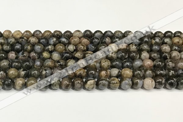 COP1801 15.5 inches 6mm round grey opal beads wholesale