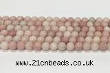 COP1822 15.5 inches 8mm round Chinese pink opal gemstone beads wholesale