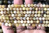 COP1906 15 inches 6mm round yellow opal gemstone beads wholesale