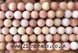 COP1928 15 inches 10mm round natural pink opal gemstone beads