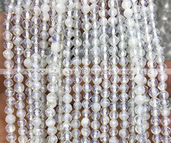 COP1931 15 inches 4mm faceted round opalite beads wholesale