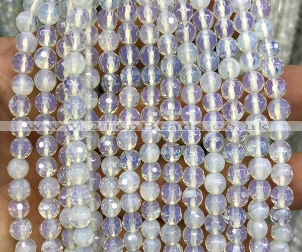 COP1932 15 inches 6mm faceted round opalite beads wholesale