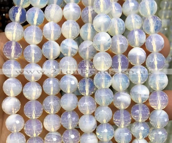 COP1935 15 inches 12mm faceted round opalite beads wholesale