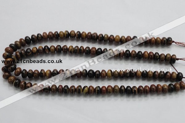 COP201 15.5 inches 6*10mm rondelle natural brown opal gemstone beads