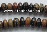 COP202 15.5 inches 7*12mm rondelle natural brown opal gemstone beads