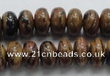 COP203 15.5 inches 8*14mm rondelle natural brown opal gemstone beads