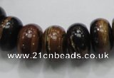 COP204 15.5 inches 10*16mm rondelle natural brown opal gemstone beads