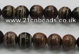 COP221 15.5 inches 10mm round natural brown opal gemstone beads