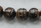 COP224 15.5 inches 16mm round natural brown opal gemstone beads