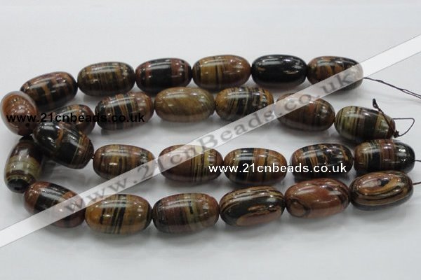 COP228 15.5 inches 20*30mm egg-shaped natural brown opal gemstone beads