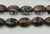 COP231 15.5 inches 10*14mm oval natural brown opal gemstone beads