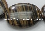 COP235 15.5 inches 30*40mm oval natural brown opal gemstone beads