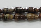 COP237 15.5 inches 8*16mm teardrop natural brown opal gemstone beads