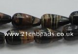 COP238 15.5 inches 10*20mm teardrop natural brown opal gemstone beads