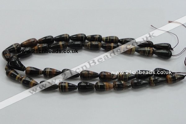 COP238 15.5 inches 10*20mm teardrop natural brown opal gemstone beads