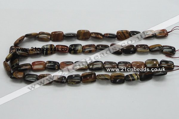 COP249 15.5 inches 12*16mm rectangle natural brown opal gemstone beads